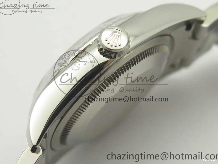 MiroTime 0225 DateJust 36 SS 116234 Fluted Bezel DJF Best Edition Blue Dial Stick Markers on SS Oyster Bracelet A Affordable 3373